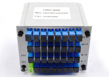 1x32 separatore a fibra ottica dello Sc UPC per perdita di inserzione bassa della scatola di termine